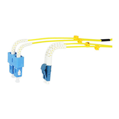 Synergy21 LWL-2-Faser-Patchk. 0,5mtr.LC-SC, 9/125um, OS2, AD=2mm, flexible Knickschutztülle, G657.A2,
