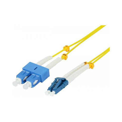 Synergy21 LWL-2-Faser-Patchk. 1,0mtr.LC-SC, 9/125um, OS2, AD=2mm, flexible Knickschutztülle, G657.A2,