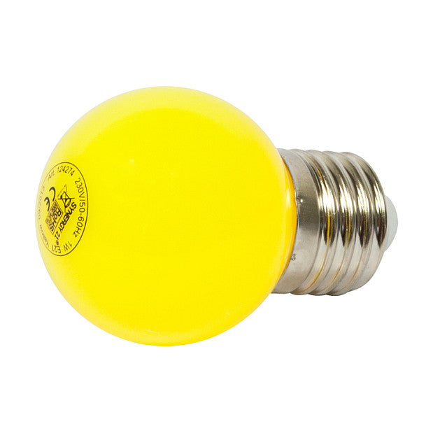 Synergy 21 LED Retrofit E27 Tropfenlampe G45 gelb 1 Watt für Lichterkette