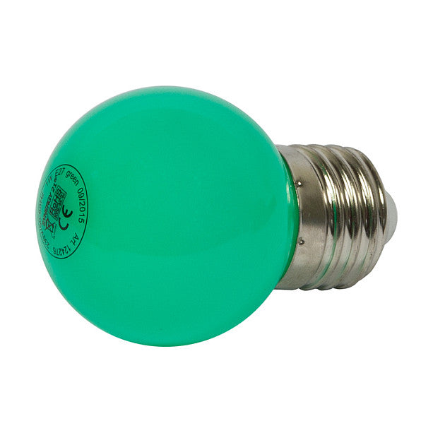 Synergy 21 LED Retrofit E27 Tropfenlampe G45 grün 1 Watt für Lichterkette