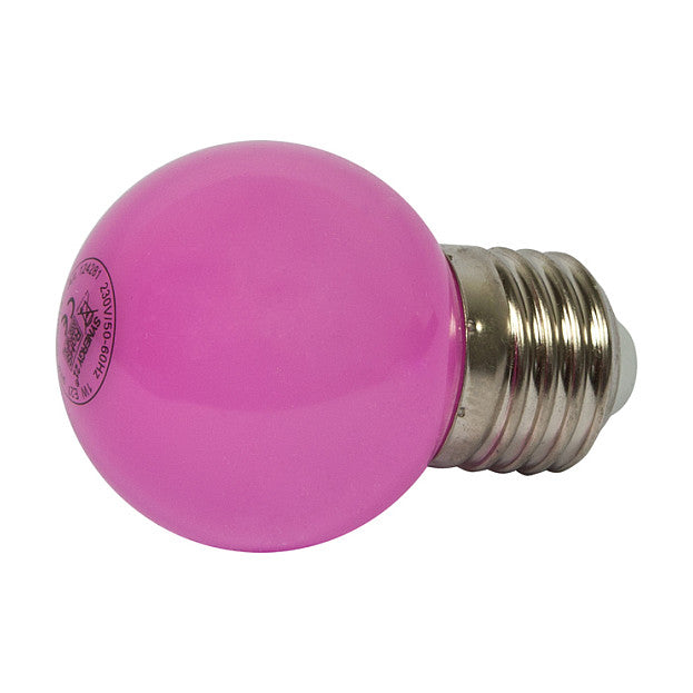 Synergy 21 LED Retrofit E27 Tropfenlampe G45 pink 1 Watt für Lichterkette