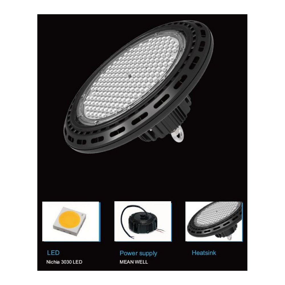 Synergy 21 LED Spot Pendelleuchte UFO 100W für Industrie/Lagerhallen nw 90°