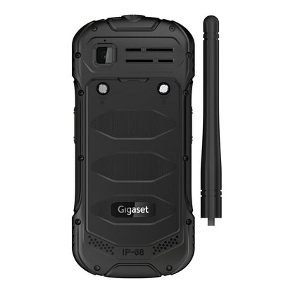 GIGASET GLX 8 ACTIVE schwarz 6,1 cm 2,4 Zoll Display Push-to-talk Funktion 2500 mAh Akku IP68 2 MP Kamera Dual-SIM Bluetooth