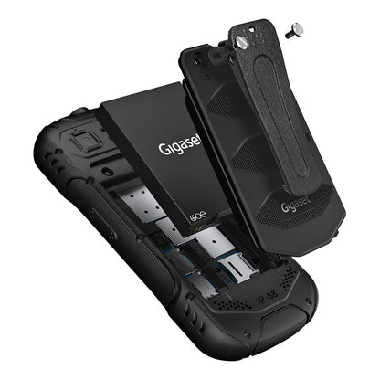 GIGASET GLX 8 ACTIVE schwarz 6,1 cm 2,4 Zoll Display Push-to-talk Funktion 2500 mAh Akku IP68 2 MP Kamera Dual-SIM Bluetooth