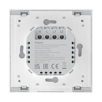 Aqara Smart Wall Switch H1(With Neutral, Double Rocker)(HomeKit)