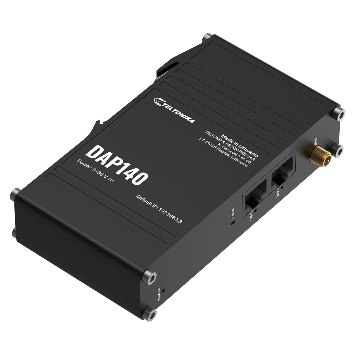 Teltonika · Accesspoint · DAP140 · 2x1 · Wi-Fi 4 · 300Mbit · 2x 10/100 · DIN Rail