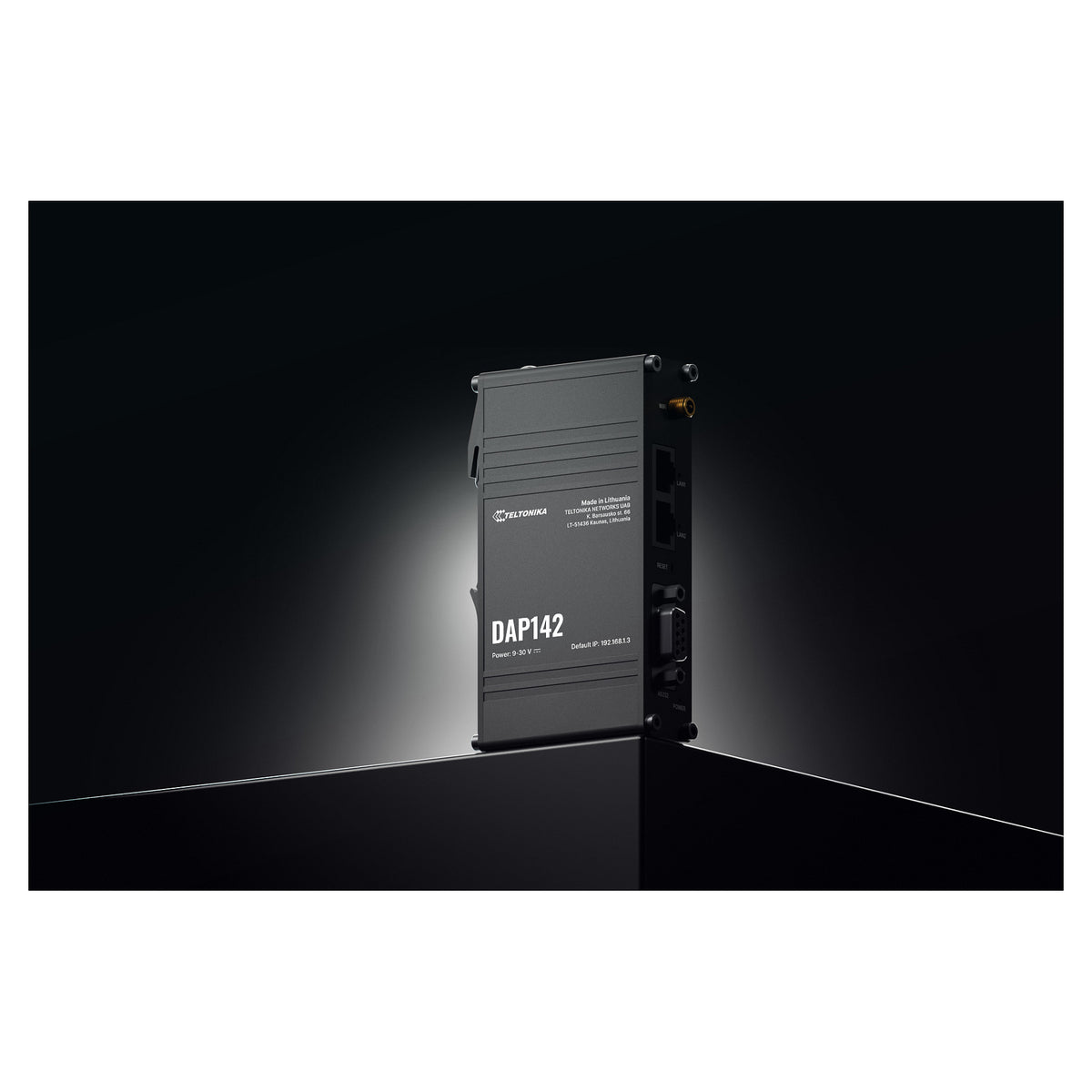 Teltonika · Accesspoint · DAP142 · 2x1 · Wi-Fi 4 · 300Mbit · 2x 10/100 · DIN Rail · RS232