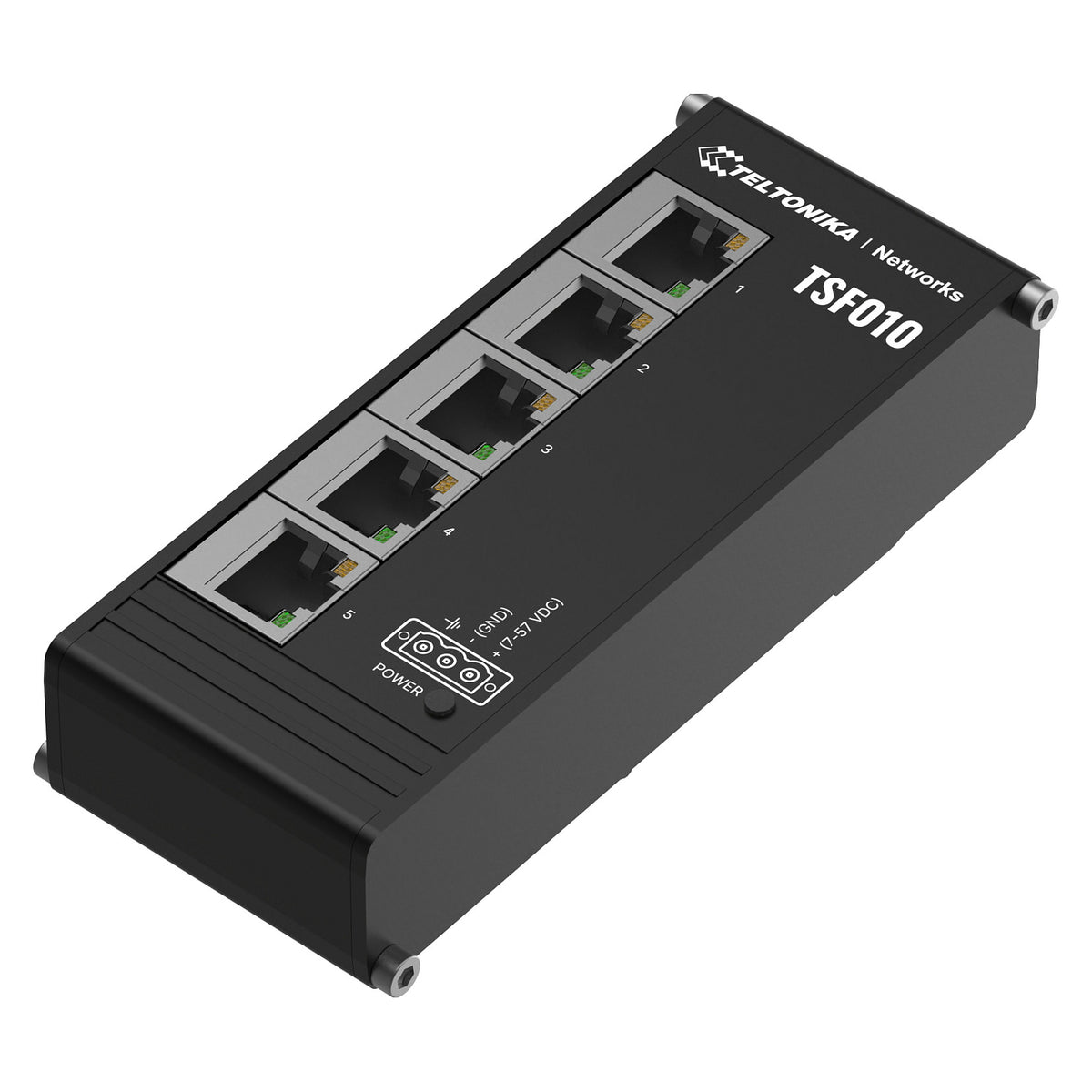 Teltonika · Switch · TSF010 5 Port 10/100 Flat Industrial unmanaged Switch