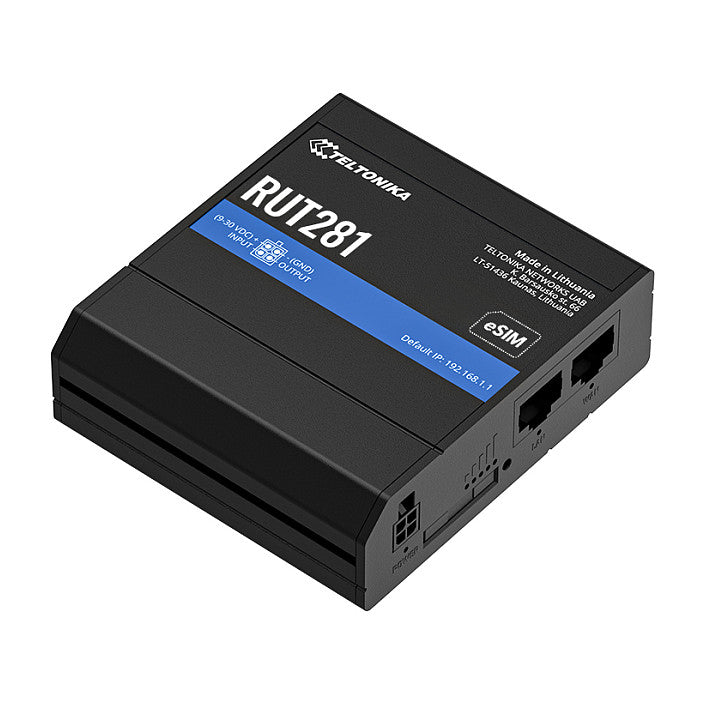 TELTONIKA RUT281 CAT4 LTE Router SIM und eSIM