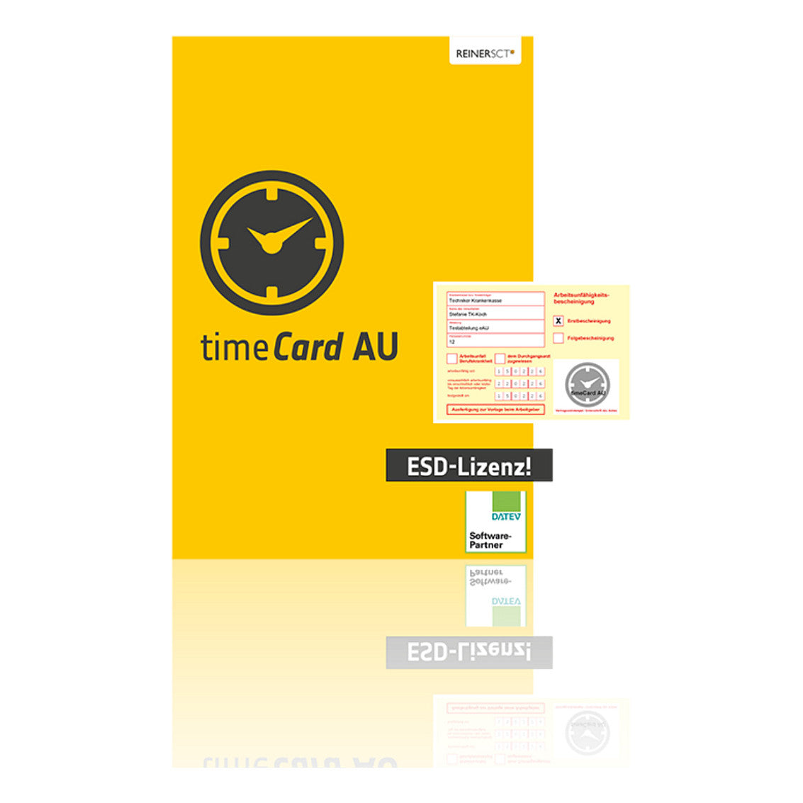 REINER SCT timeCard 10 AU Jahreslizenz 100 Mitarbeiter - ESD