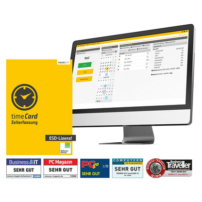 REINER SCT timeCard 10 - Jahreslizenz 10 Mitarbeiter - ESD