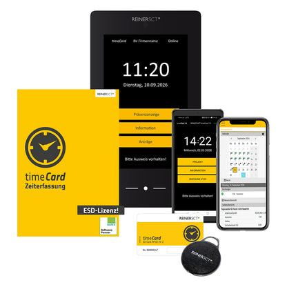 REINER SCT timeCard 10 - Jahreslizenz 25 Mitarbeiter - ESD