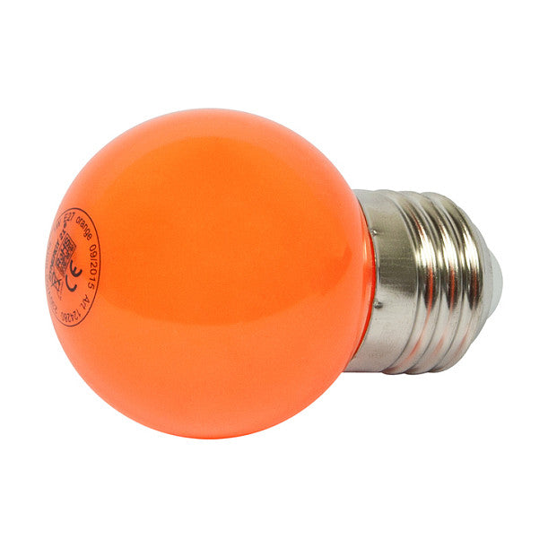 Synergy 21 LED Retrofit E27 Tropfenlampe G45 orange 1 Watt für Lichterkette