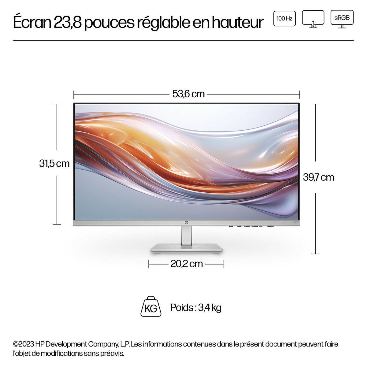 HP Monitor 5 Series 524sh (94C19E9#ABB)