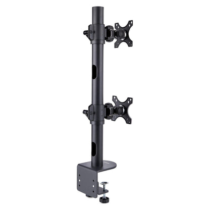 STARTECH.COM Dual Monitorhalterung 124,46cm 49Zoll fur 2 Vertikal Gestapelte Monitore 2x 16 kg VESA Bildschirmhalterung-Monitorarm