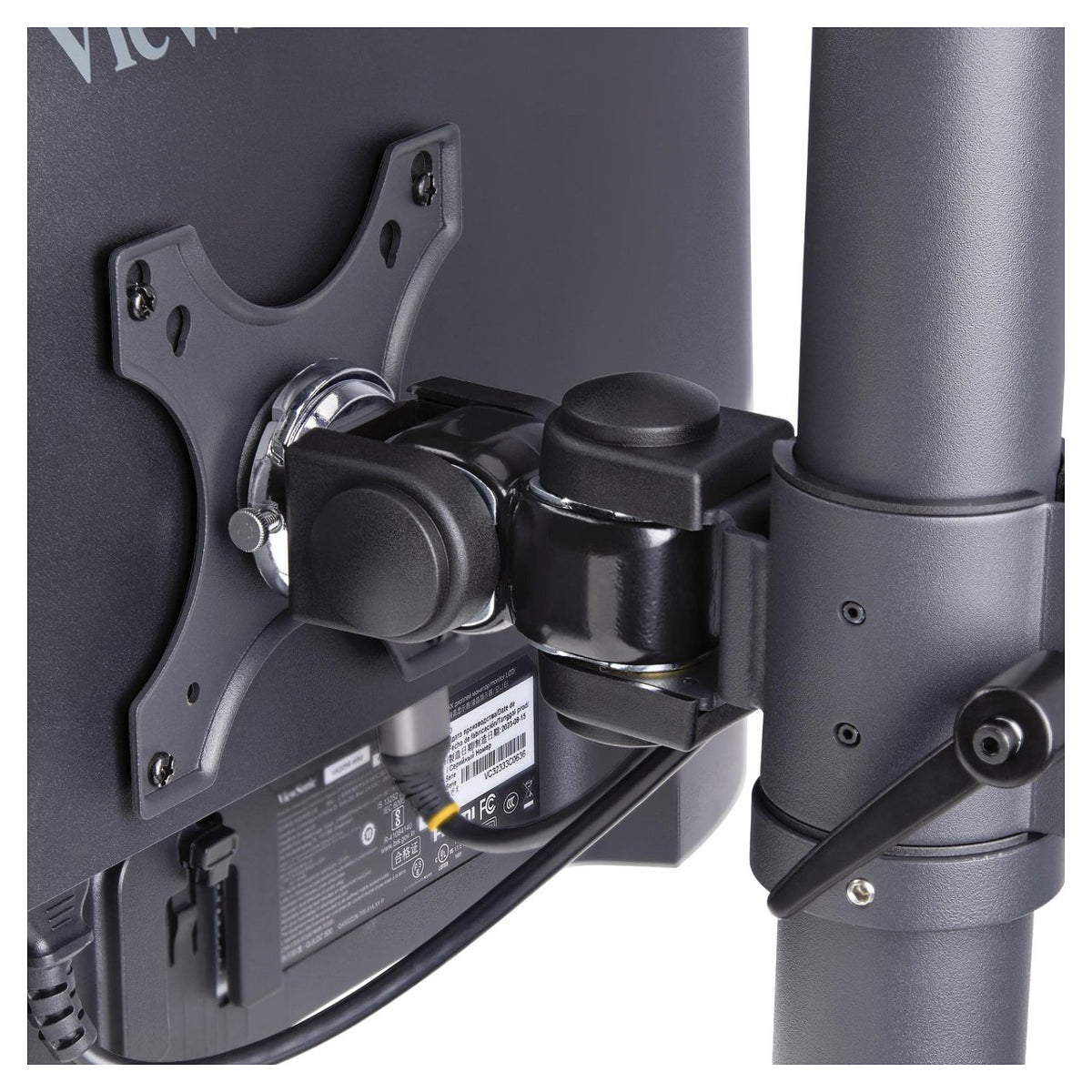 STARTECH.COM Dual Monitorhalterung 124,46cm 49Zoll fur 2 Vertikal Gestapelte Monitore 2x 16 kg VESA Bildschirmhalterung-Monitorarm