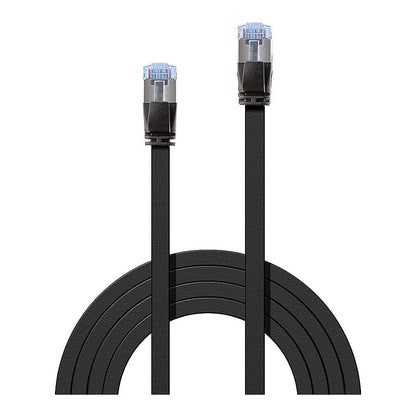 LINDY Patchkabel Cat6A U/FTP Flachband schwarz 1.00m