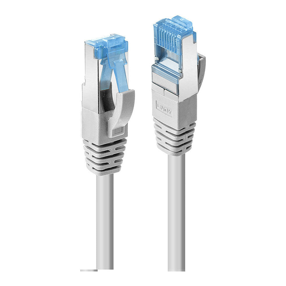 LINDY Patchkabel Cat.6A S/FTP TPE, grau 1m