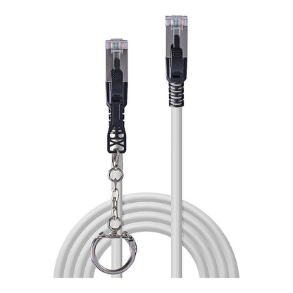 LINDY Patchkabel Cat.6A S/FTP grau 0,5m verriegelbar
