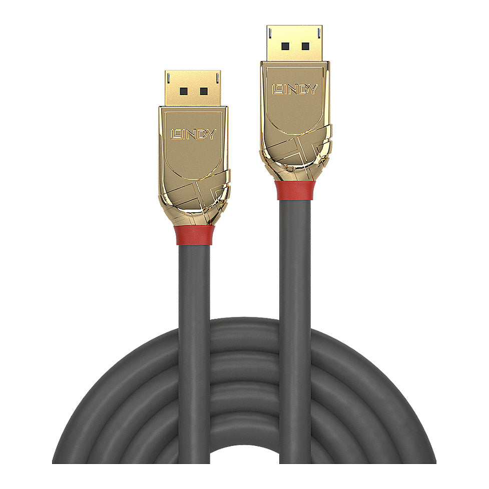 LINDY DisplayPort Kabel Gold Line 8K60Hz bzw 4K120Hz 2m