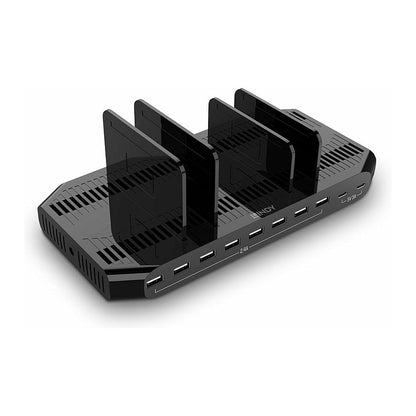 LINDY 10-Port USB-Ladestation 120W, 2xUSB-C 5V3A/8xUSB 2,4A