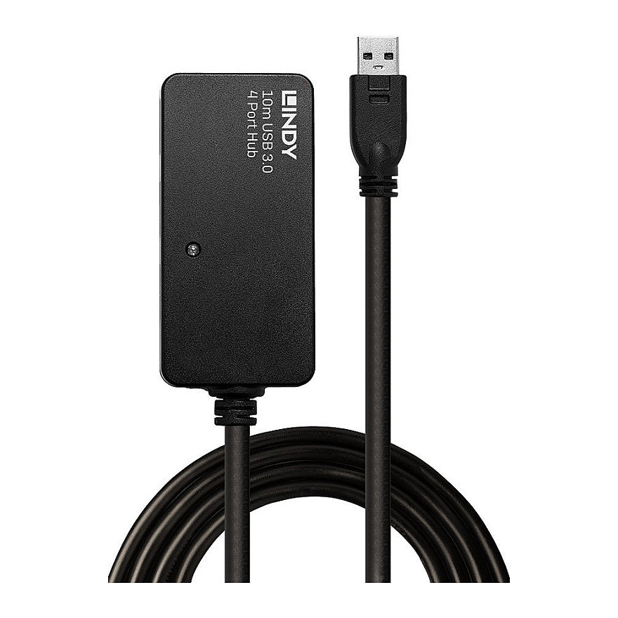 LINDY USB 3.0 Aktiv-Verlängerungs-Hub Pro 4 Port 10m