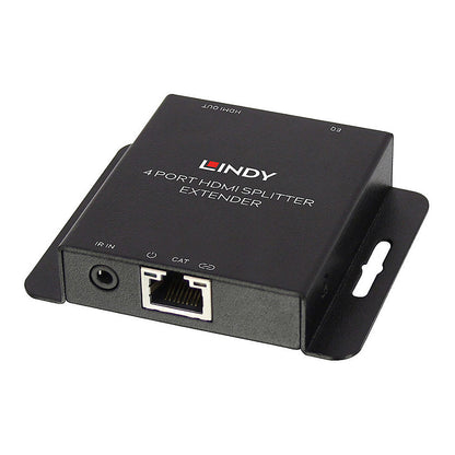 LINDY Extender & Splitter HDMI & IR Cat6 Loop Out 4 Port 50m