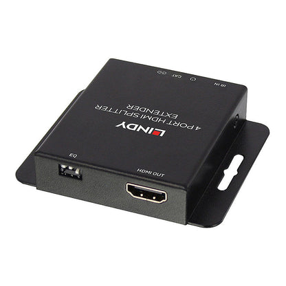 LINDY Extender & Splitter HDMI & IR Cat6 Loop Out 4 Port 50m