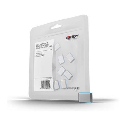 LINDY USB Typ C Port Schloss blau 10 Stück