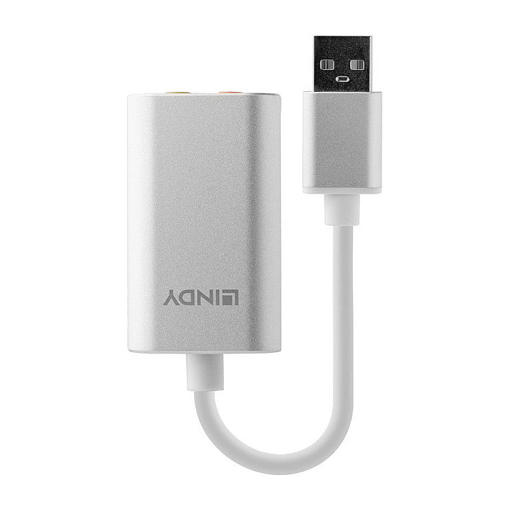 LINDY Audioadapter USB Typ A 3.5mm