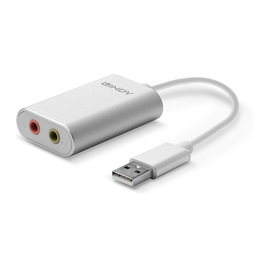 LINDY Audioadapter USB Typ A 3.5mm