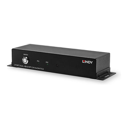 LINDY 2 Port Dual Head DisplayPort 1.2, KVM Switch