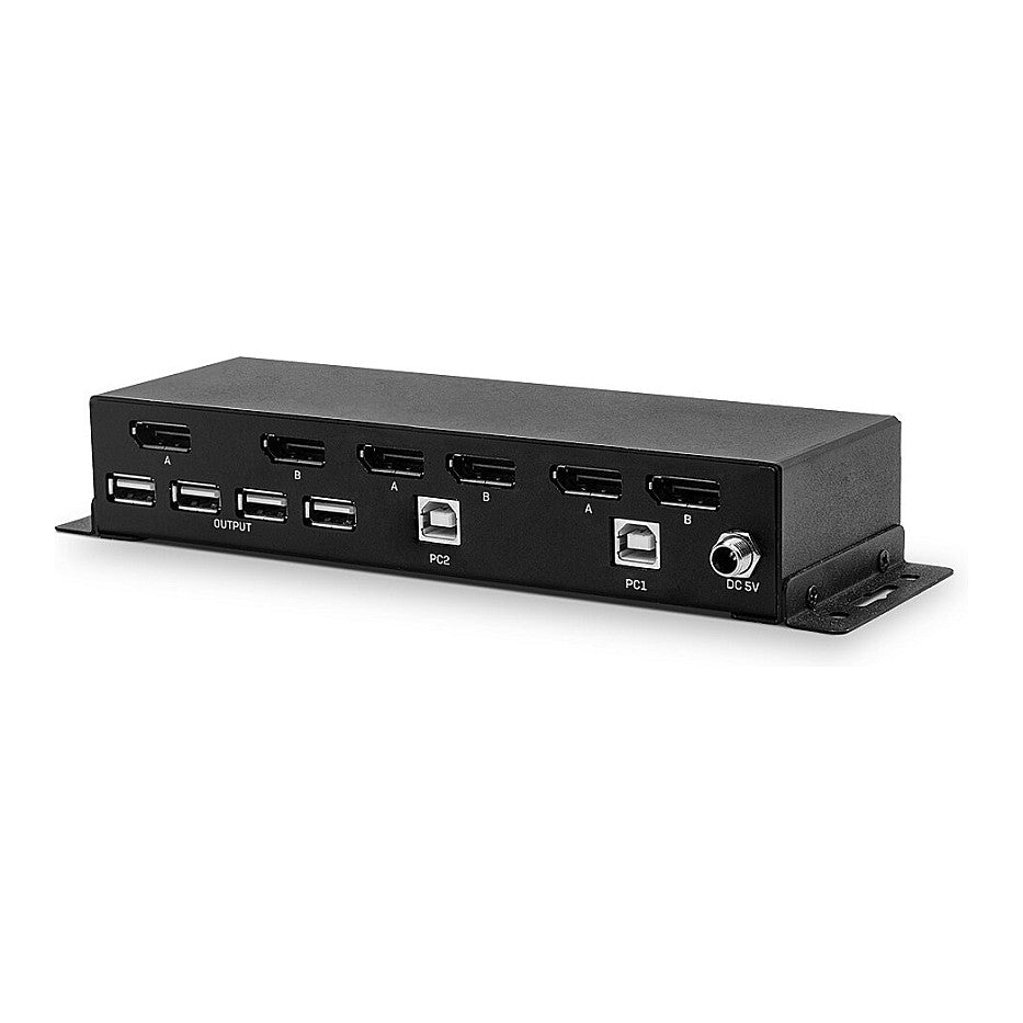 LINDY 2 Port Dual Head DisplayPort 1.2, KVM Switch