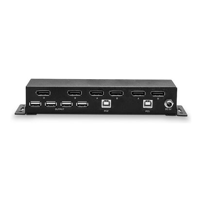 LINDY 2 Port Dual Head DisplayPort 1.2, KVM Switch