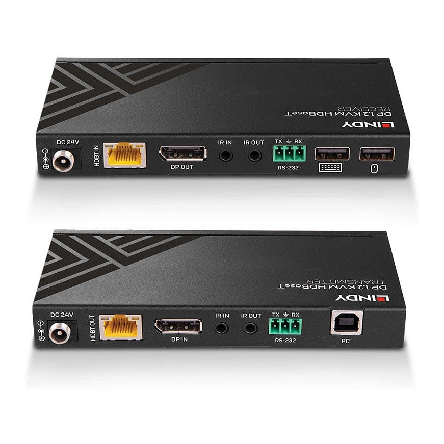LINDY 150m Cat.6 Displayport &USB KVM HDBaseT Ext IR/RS232
