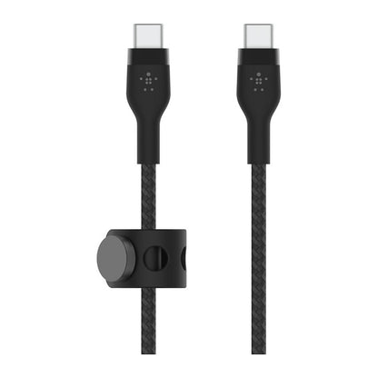 Belkin USB-C auf USB-C Kabel geflochten, Schwarz, 60W, 2m
