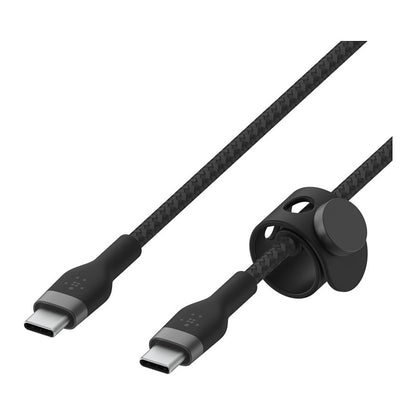Belkin USB-C auf USB-C Kabel geflochten, Schwarz, 60W, 2m