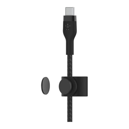 Belkin USB-C auf USB-C Kabel geflochten, Schwarz, 60W, 2m
