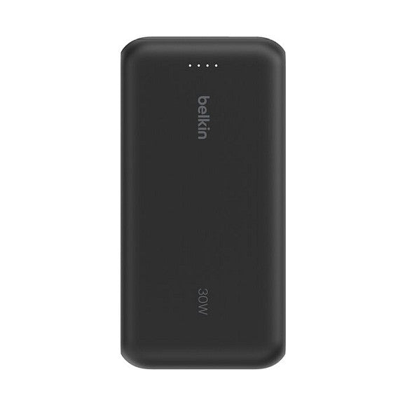 Belkin Powerbank mit integriertem USB-C Kabel, Schwarz, USB-C, 20.000 mAh