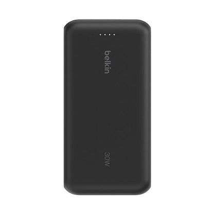 Belkin Powerbank mit integriertem USB-C Kabel, Schwarz, USB-C, 20.000 mAh