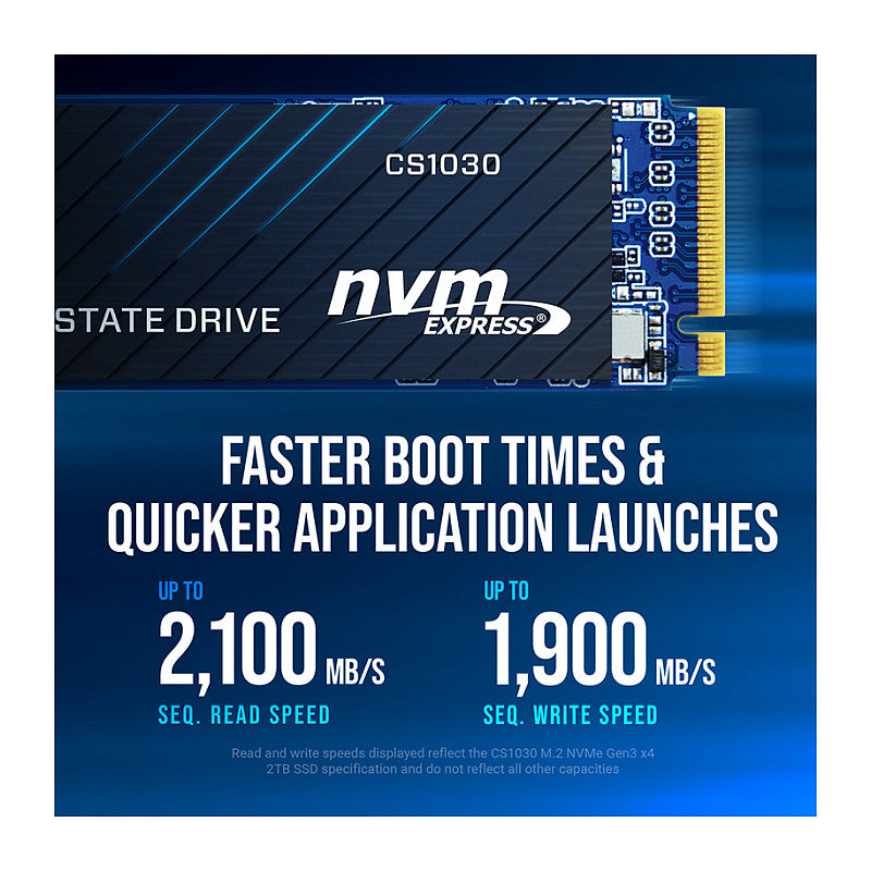 M.2 2TB PNY CS1030 M280CS1030-2TB-RB 0,132 DWPD 2280 PCIe 3.0 x4 (NVMe) SSD
