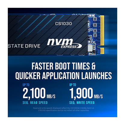 M.2 2TB PNY CS1030 M280CS1030-2TB-RB 0,132 DWPD 2280 PCIe 3.0 x4 (NVMe) SSD