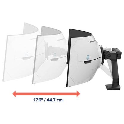 Ergotron HX Monitor Arm mit VHD-Gelenk, Tischhalterung (schwarz (matt), fr 1000 R Curved Monitore)