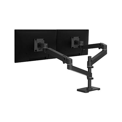 Tischhalterung für 2 Monitore übereinander je bis zu 24 Zoll, 1,8-10 kg, Constant Force Bewegungstechnologie, 10 Jahre Garantie