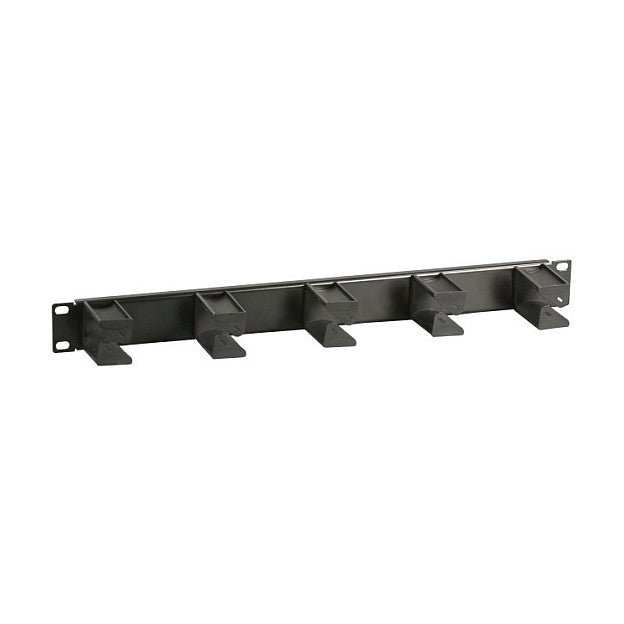 EFB 19" 1HE Kabelführungspanel, 5x Bügel für LWL, schwarz
