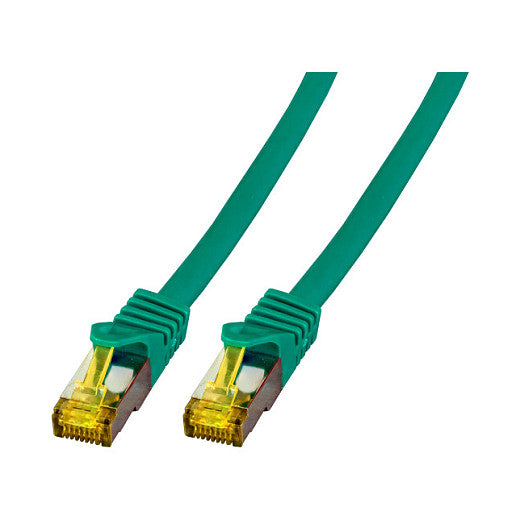 EFB RJ45 Patchk. S/FTP Cat.6A LSZH Cat.7 Rohk. 10.00m grün