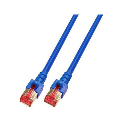 EFB RJ45 Patchkabel S/FTP Cat.6 LSZH 40m BLAU reines Kupfer Laengenaufdruck auf Knickschutztuelle patentiert