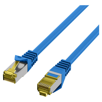 EFB RJ45 Patchkabel Cat.6A S/FTP LSZH Cat.7 Rohkabel blau