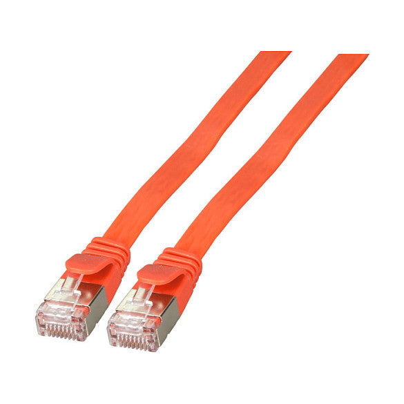 EFB RJ45 Flachpatchkabel U/FTP, Cat.6A, PVC, 1m, rot