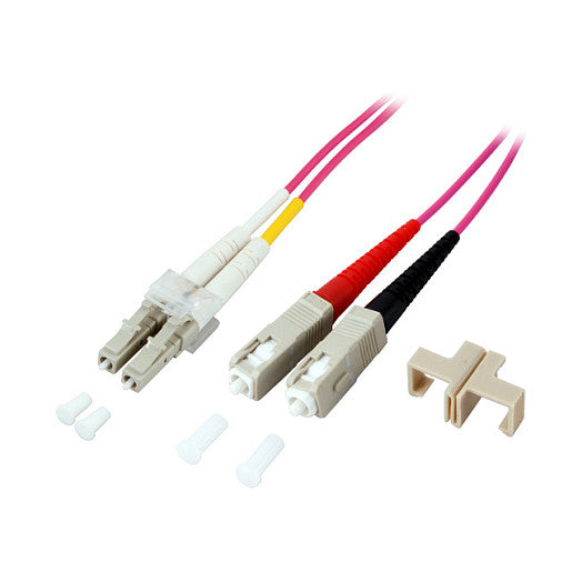 EFB Duplex Patchkabel LC-SC 50/125 OM4 LSZH 2mm 1.0m violett